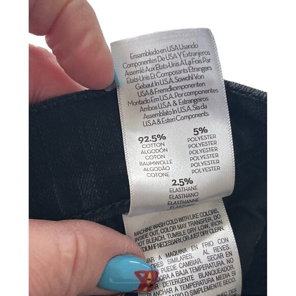 Mother The Pixie Swooner Skimp Women's Sz 26 Black Not Guilty High Rise Jeans - Picture 9 of 12